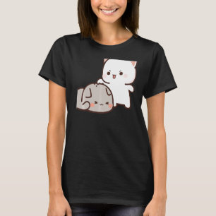 Peach And Goma Mochi Couple Cat T-Shirt