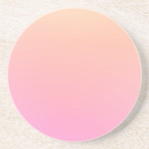 Peach and pink gradient coaster