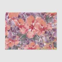 Peach and Purple Petals Decoupage
