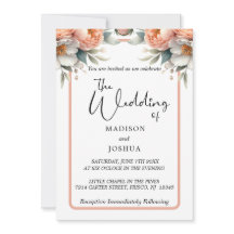 Peach and White Floral