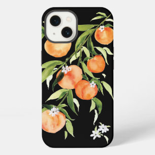 Peach apricot summer fruit watercolor iPhone 13 case