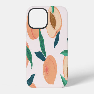 Peach Apricot: Tropical Seamless Pattern. iPhone 12 Case