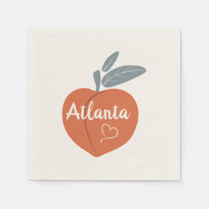 Peach Atlanta Love Napkin