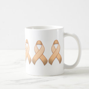 Peach Awareness Ribbon Mug