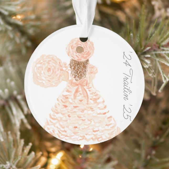 Peach Azalea Trail Maid Ornament (Tree)