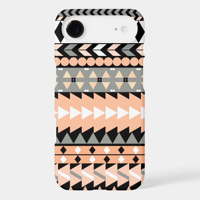 Peach Aztec Black Case-Mate Samsung Galaxy Case (Back)