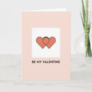 Peach Be My Valentine Card