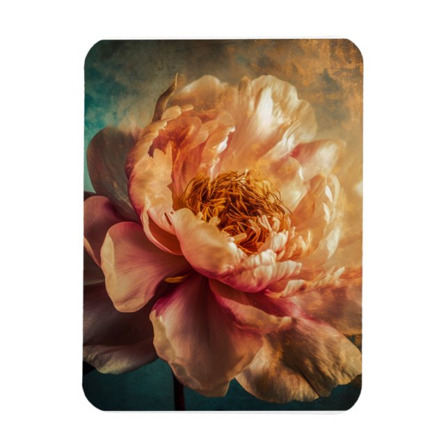 Peach Beauty  Magnet (Vertical)