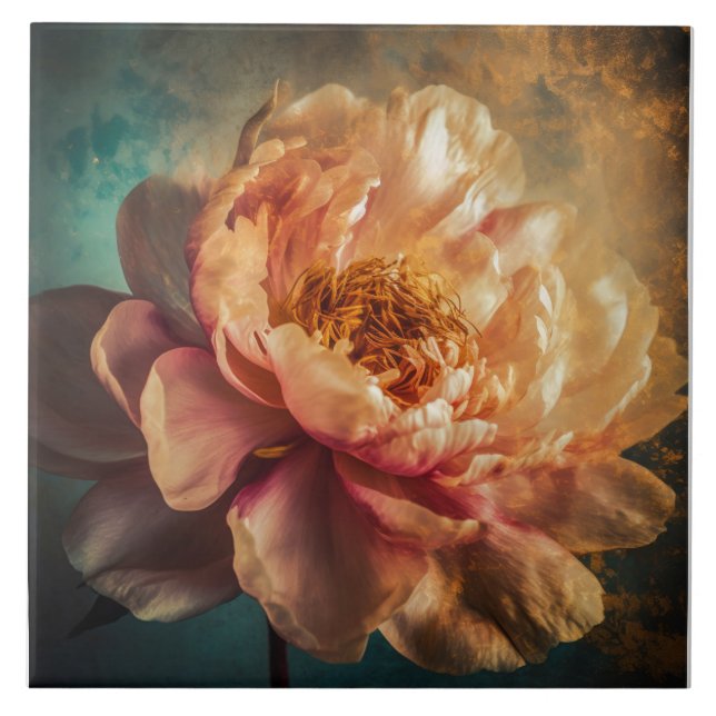 Peach Beauty  Tile (Front)