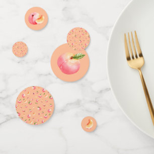 Peach Birthday Confetti