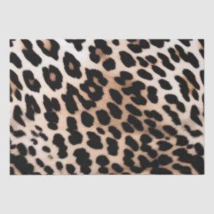 Peach Black Cream Leopard Wedding Tissue Paper