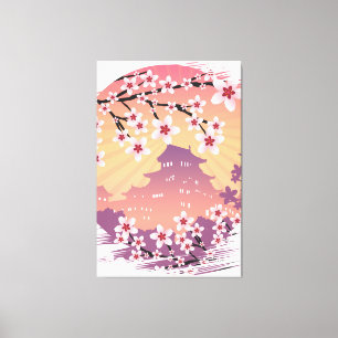 Peach Blossom Canvas Print