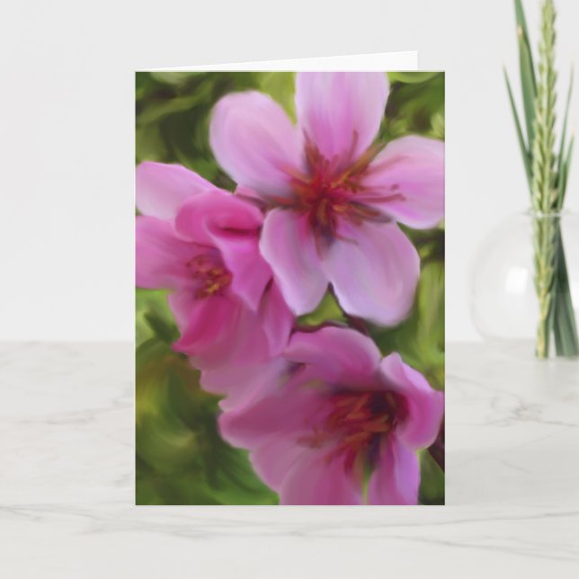 peach blossom card (Front)