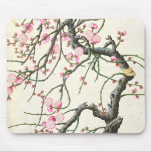 Peach blossom (colour on paper) mouse mat