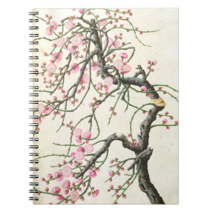 Peach blossom (colour on paper) notebook