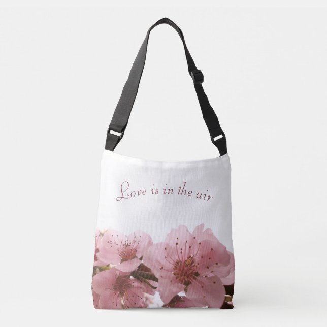 Peach blossom. crossbody bag (Front)