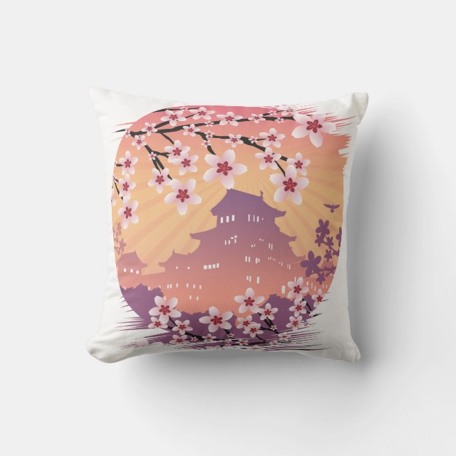Peach Blossom Cushion (Front)