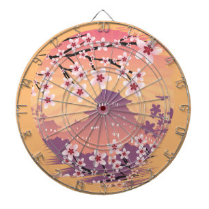 Peach Blossom Dartboard