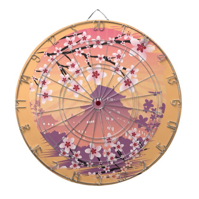 Peach Blossom    Dartboard (Front)