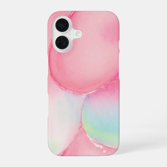Peach Blossom - Ethereal Watercolor Art Phone Case (Back)