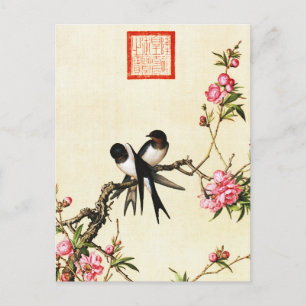 Peach Blossom Fine Art Postcard