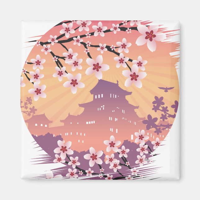 Peach Blossom Magnet (Front)