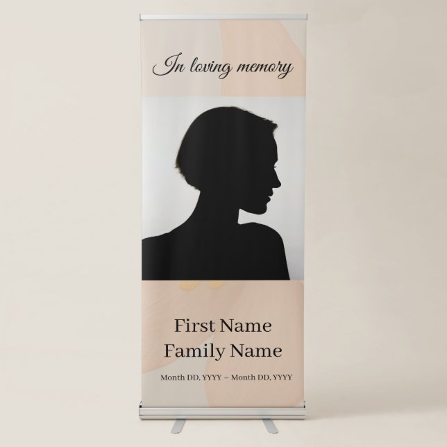 Peach blossom memorial  retractable banner (Front)