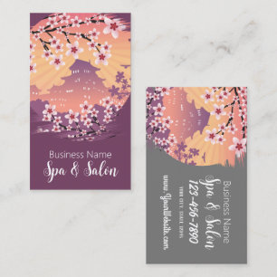 Peach Blossom Spa and Salon Business Card