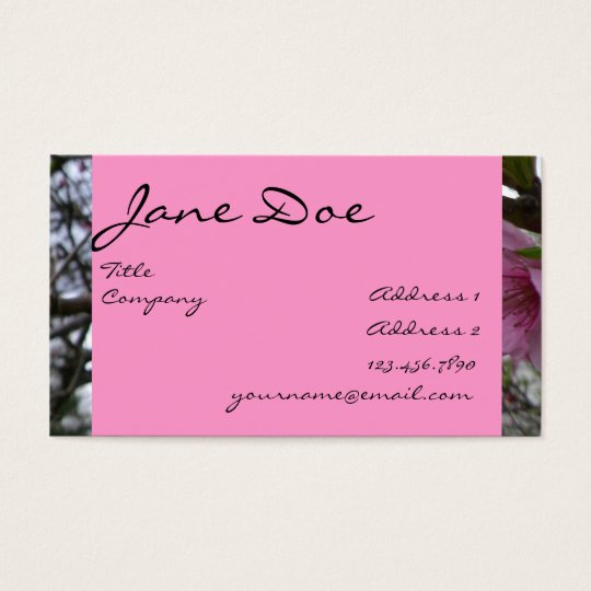 Peach Blossoms - Business Business Card