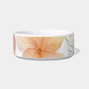 Peach Blossoms Pet Bowl