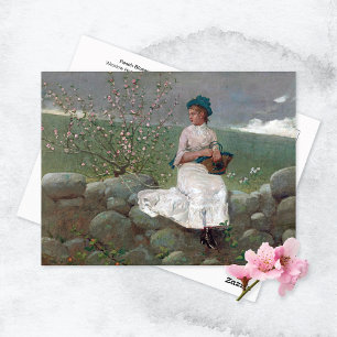 Peach Blossoms Spring Winslow Homer Postcard