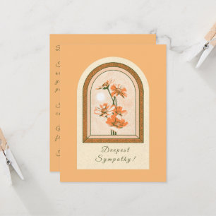 Peach Blossoms Sympathy Card