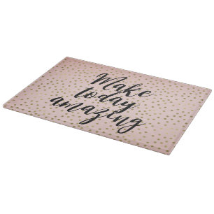 Peach Blush Gold Inspirational Amazing Cutting Board