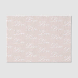 Peach Blush Love Always Wedding Tissue Paper
