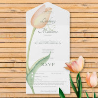 Peach Blush Tulip Solo Modern No Dinner w/ Details