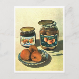 Peach Bocal Soviet poster postacard Postcard