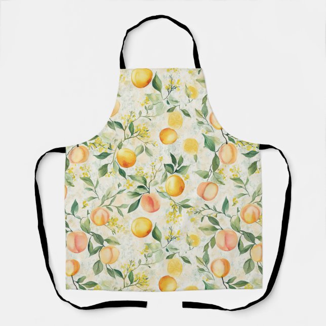Peach Botanical Apron (Front)