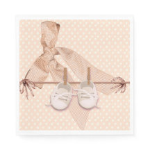 Peach Bow Baby Shower