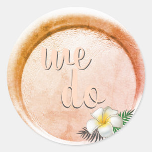 *~* Peach Bronze Floral Wax Seal Stamp Wedding