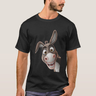 Peach-Bruh Funny Donkey Art u2013 Smiling Donkey H T-Shirt