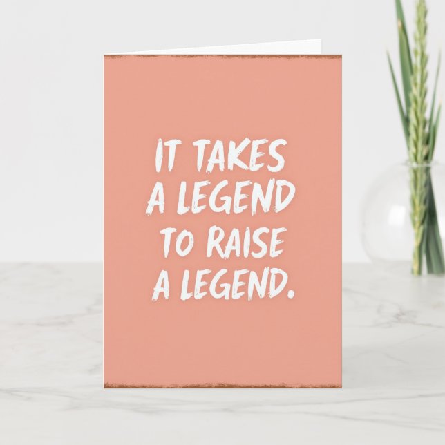 Peach Brushstroke Legend Card (Front)