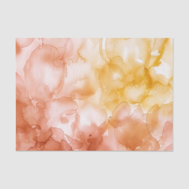 Peach & Butter Ombre Spring Tissue Paper (Front)