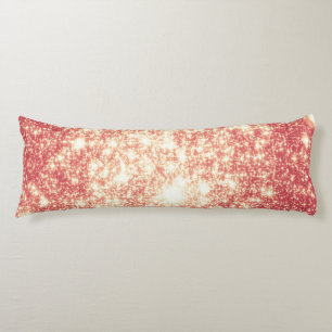 Peach Champagne Stars Body Pillow