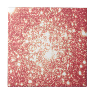 Peach Champagne Stars Tile