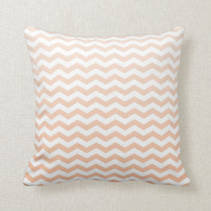 Peach Chevron Cushion