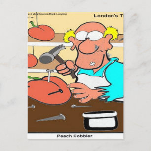 Peach Cobbler Funny LTCartoons Postcard