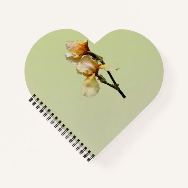 Peach Colored Irises Notebook (Front)