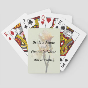 Peach Colored Irises Wedding Products Playing Cards