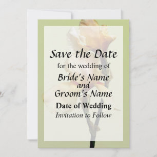 Peach Coloured Irises Save the Date