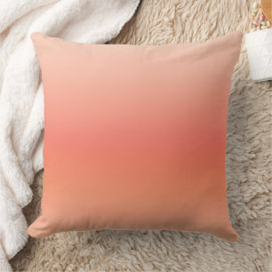 Peach & Coral AI art  Cushion